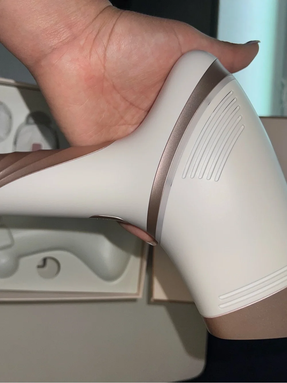 IPL Hair Removal Device for Women - White & Rose Gold